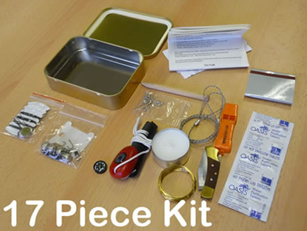 Emergency Survival  Kit Tin\ width=
