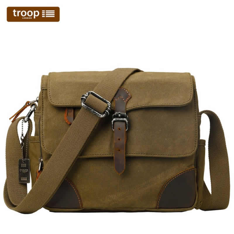 TROOP LONDON HERITAGE CANVAS SMALL MESSENGER BAG - CAMEL - Jehovah's ...