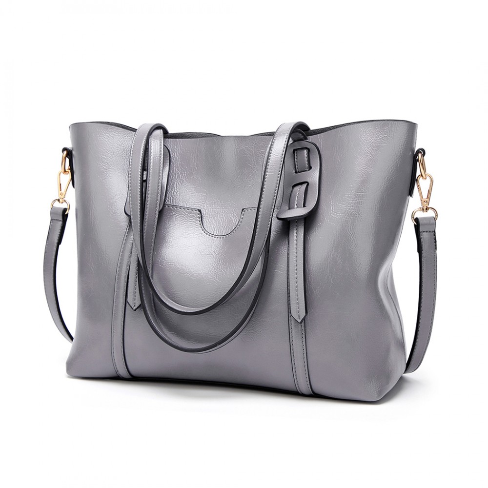 ladies grey shoulder bags