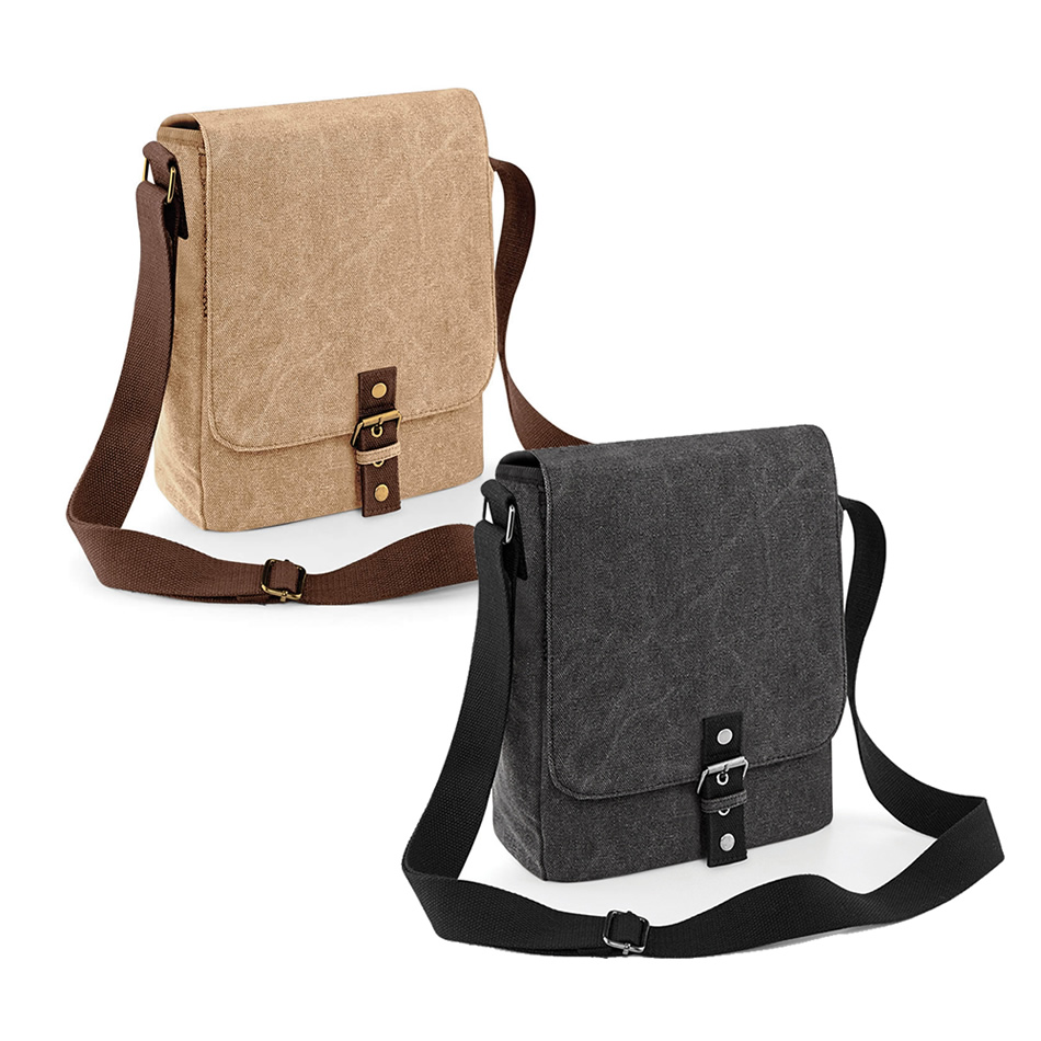 Vintage Canvas iPad/tablet Reporter Bag 