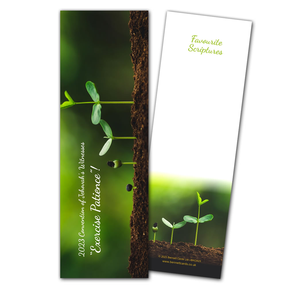 JW bookmarks Exercise Patience convention 2023 gift with 