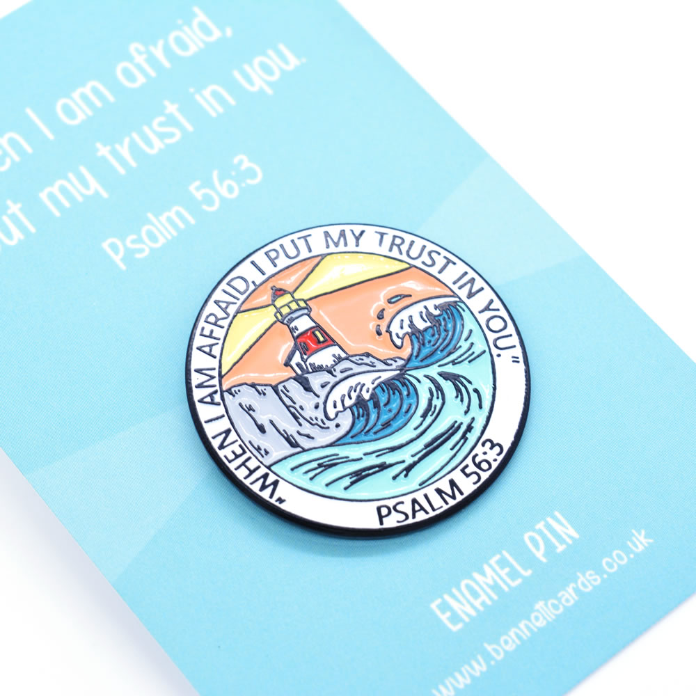 Metal Pin Badge - Trust In You - Psalm 56v3 