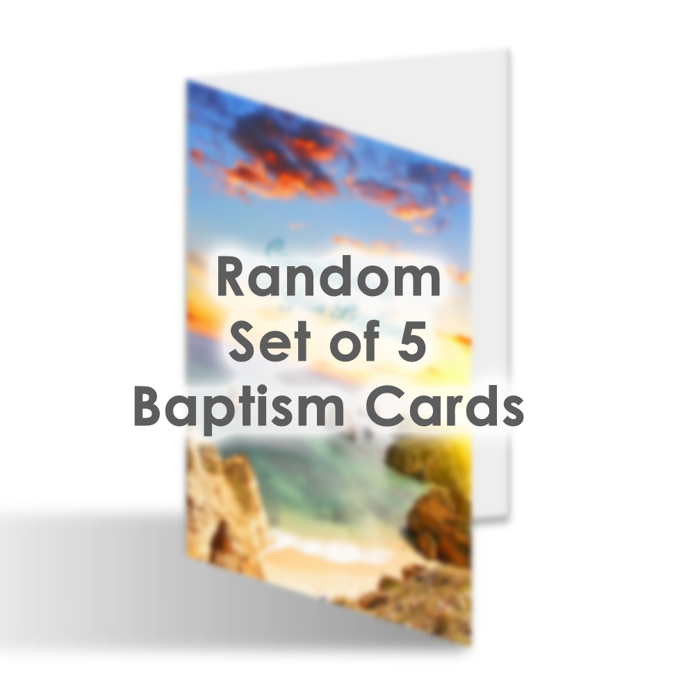 Card Set - Random Set of 5 Baptism Cards 