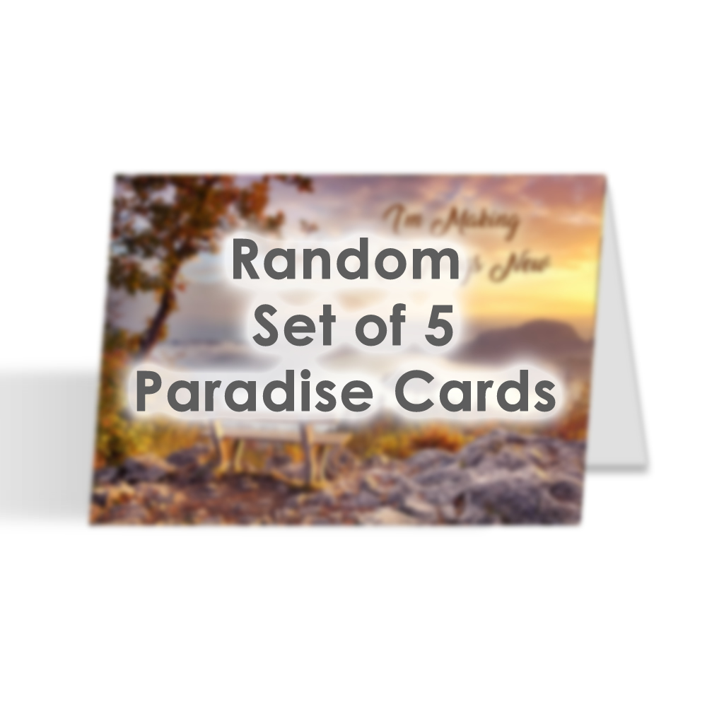 Card Set - Random Set of 5 Paradise Cards 