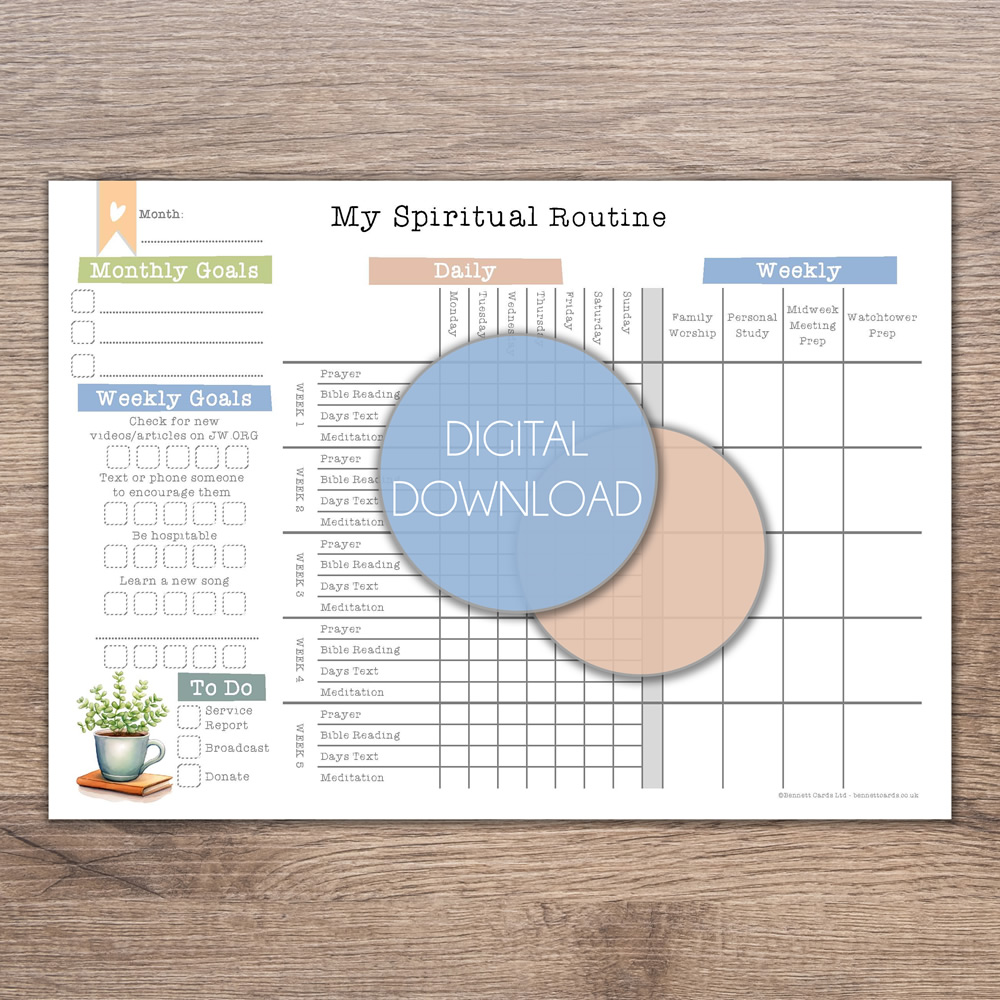 My Spiritual Routine Planner - Digital Download 