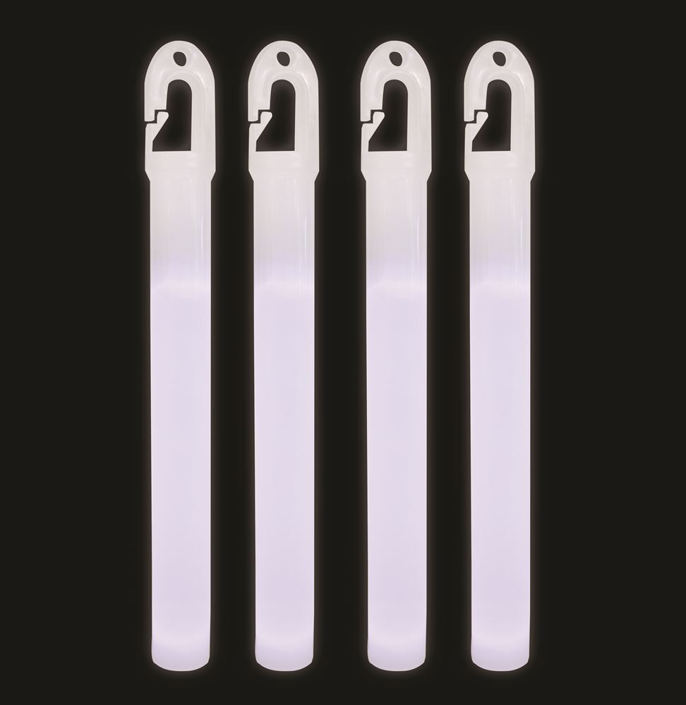 Emergency Light Glow Stick White Pack of 4   - WHITE