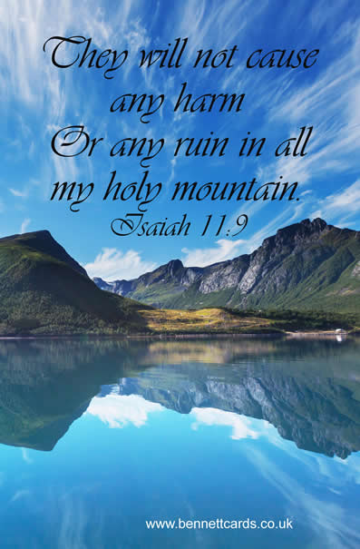 Fridge Magnet - Isaiah 11:9 - Lake 