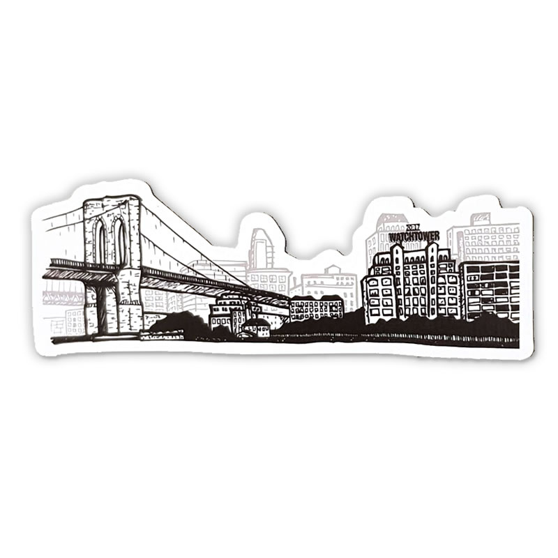 Flexi Magnet - Brooklyn NY Watchtower Skyline 