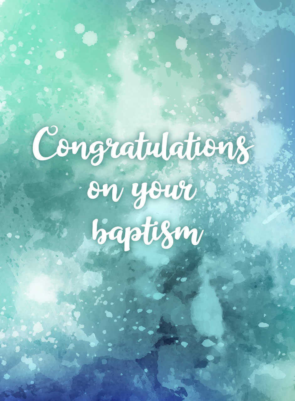 GREETINGS CARD - BAPTISM 
