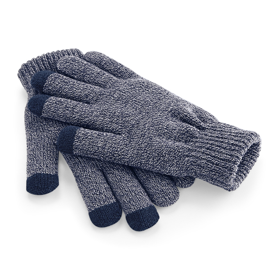 TouchScreen Smart Gloves  - Heather Navy - Large