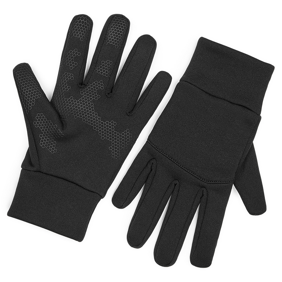 Softshell Lightweight Tech Gloves  - BLACK - SMALL MED