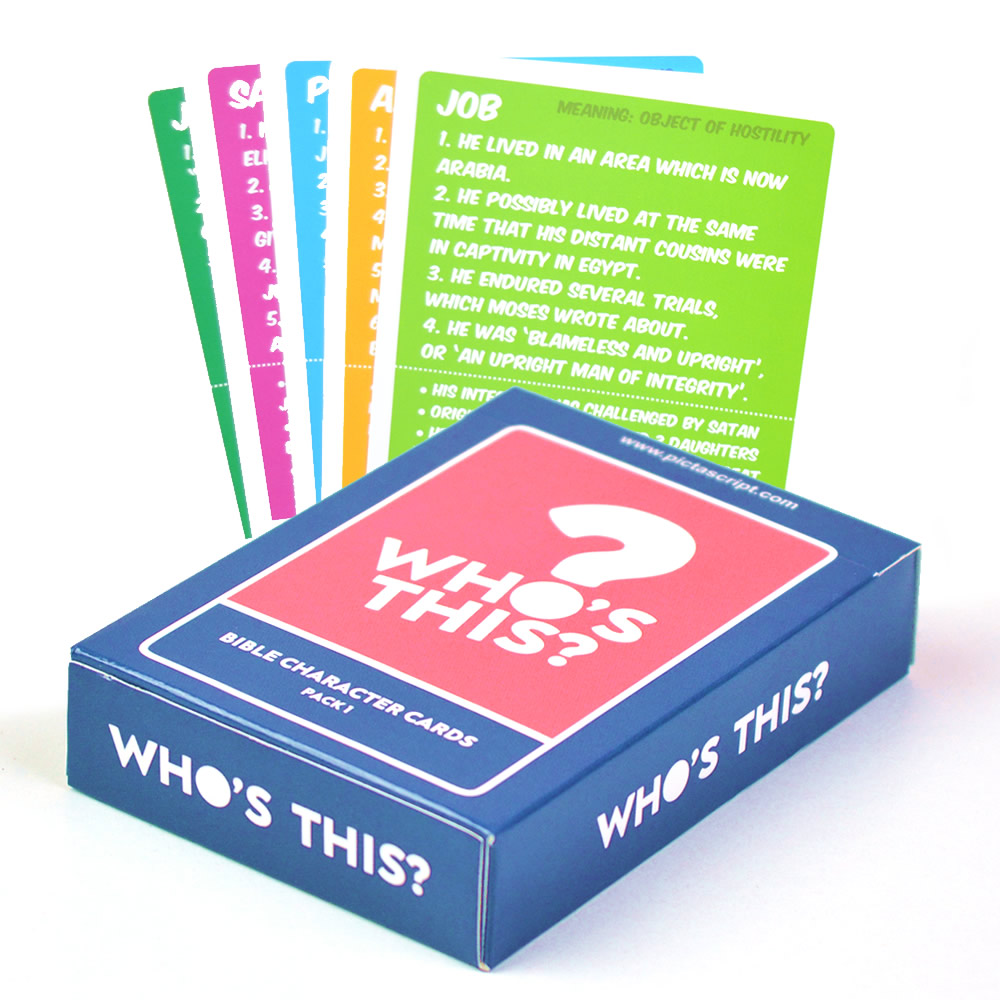 WHOS THIS - Bible Character Card Game 
