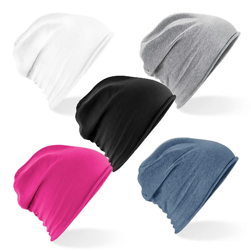 Jersey Beanie Breathable Soft Cotton Hat - High Quality  - RED
