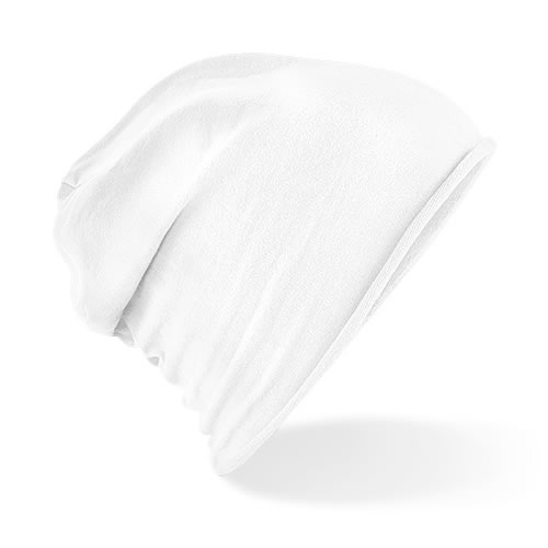 Jersey Beanie Breathable Soft Cotton Hat - High Quality  - White
