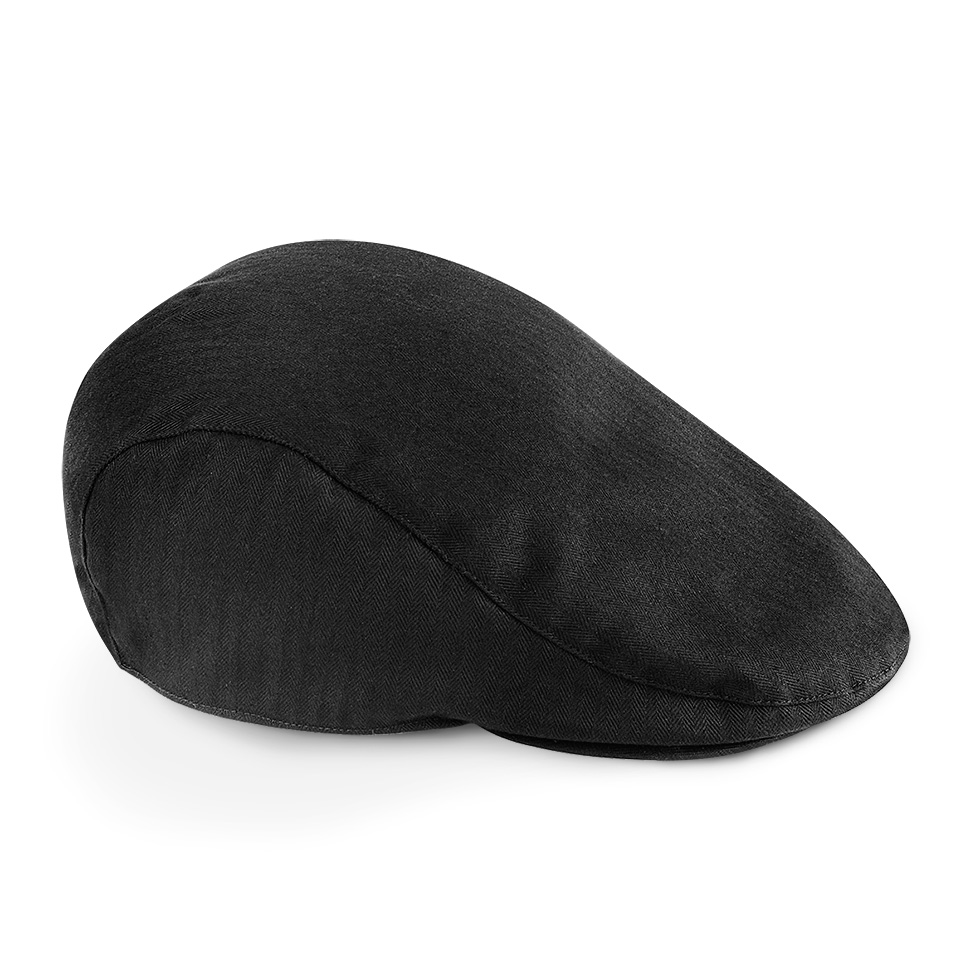 Vintage Flat Cap  - SMALL MEDIUM - BLACK