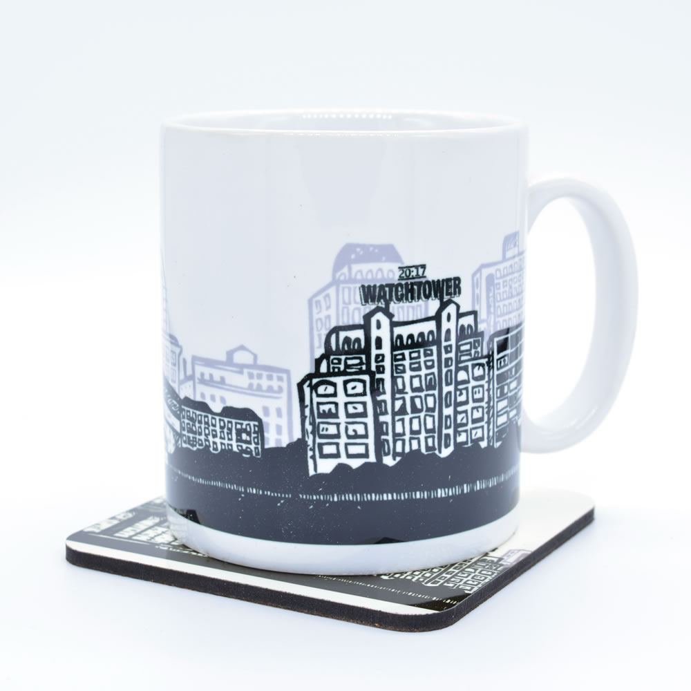 White Brooklyn NY Watchtower Mug  - Select Your Options