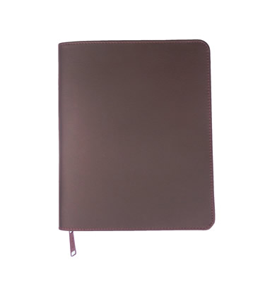 LEATHER COVER - LARGE BOOK  - BURGUNDY