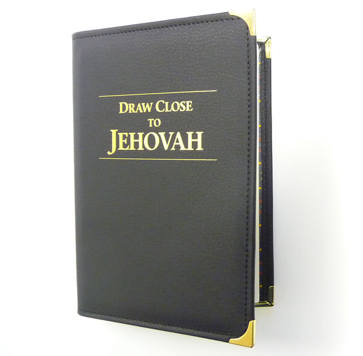 Leather Cover Draw Close to Jehovah Book  - Black