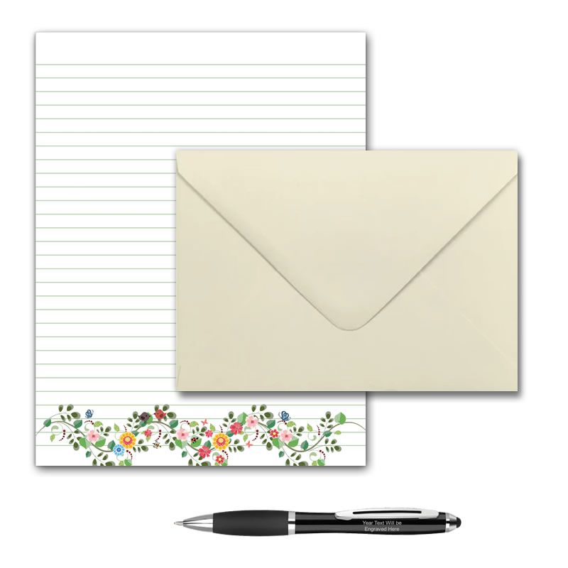 Letter Writing Pad or Set - Design #5  - Options