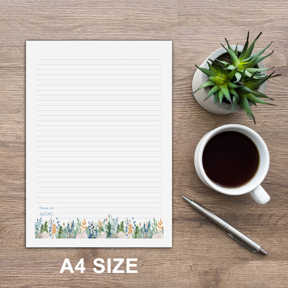 A4 Letter Writing Pad or Set - Design #1  - Notepad Only