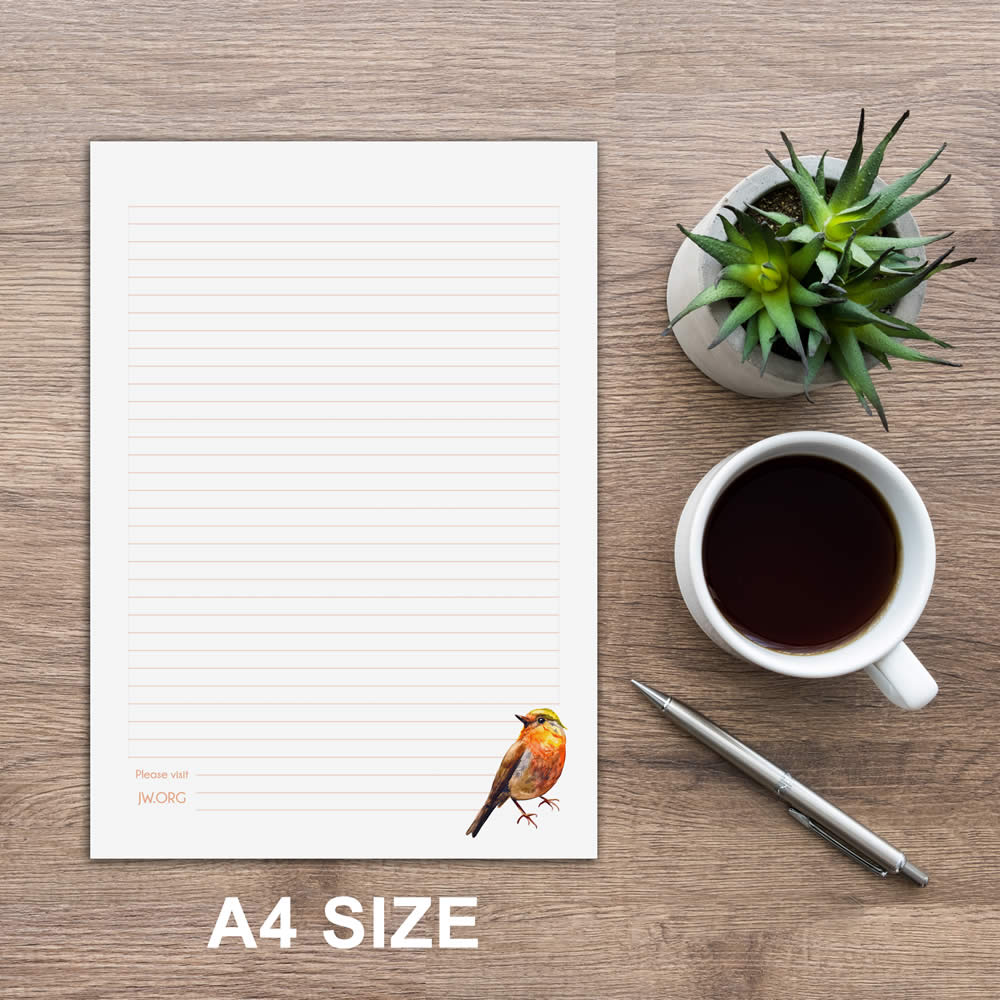 A4 Letter Writing Pad or Set - Design #2  - Notepad Only