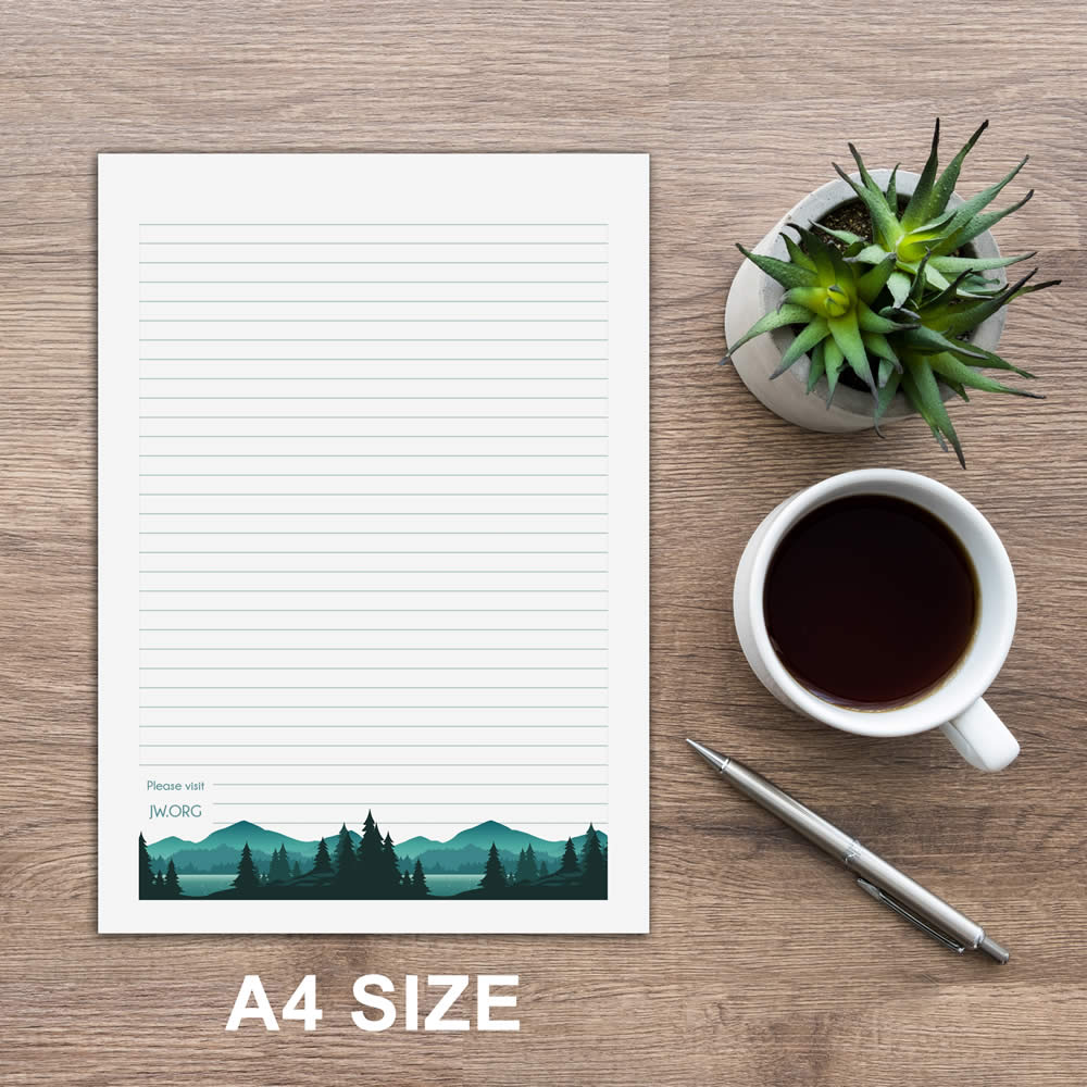A4 Letter Writing Pad or Set - Design #3  - Notepad Only