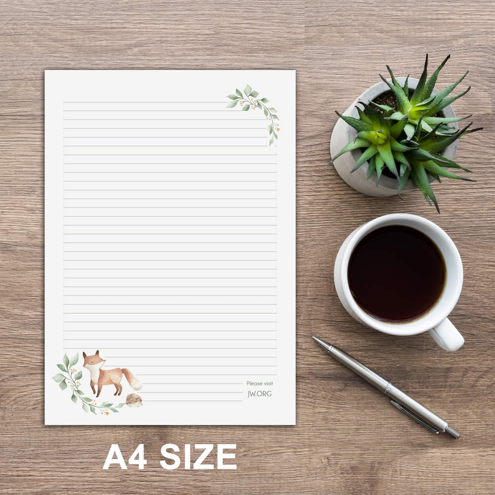 A4 Letter Writing Pad or Set - Design #4  - Notepad Only