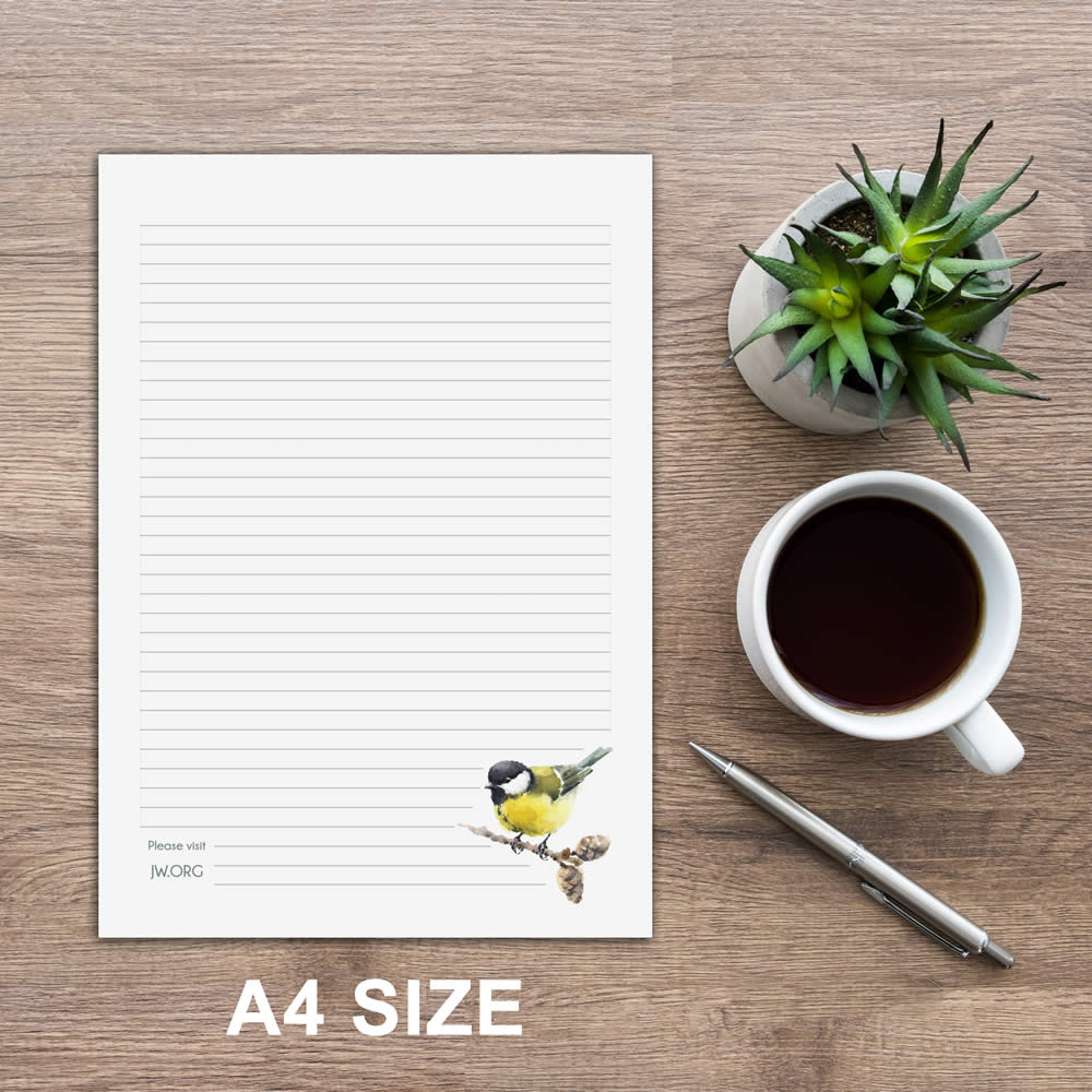 A4 Letter Writing Pad or Set - Design #7  - Notepad Only