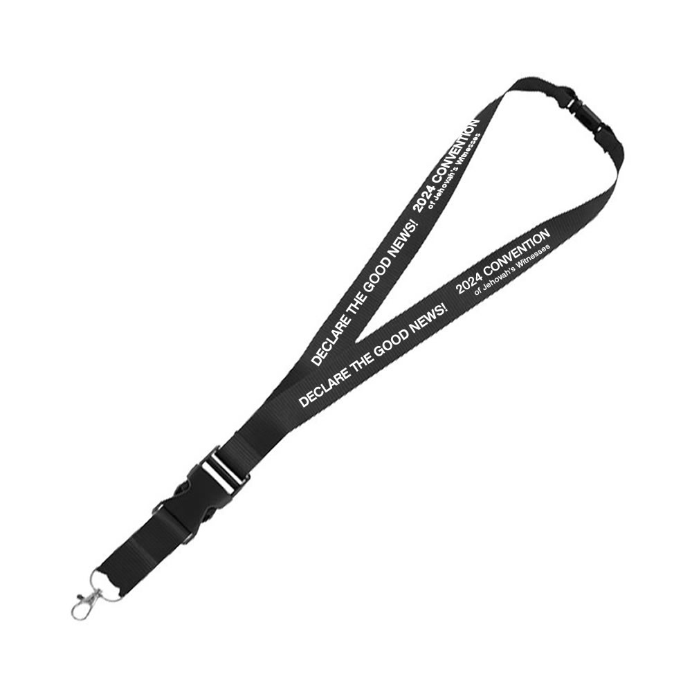 2024 Convention Lanyards - Badge Lanyard for Conventions  - Black