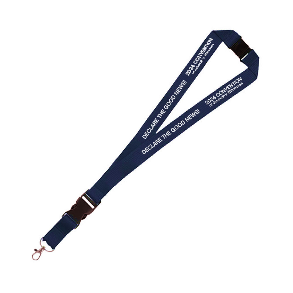2024 Convention Lanyards - Badge Lanyard for Conventions  - Navy Blue