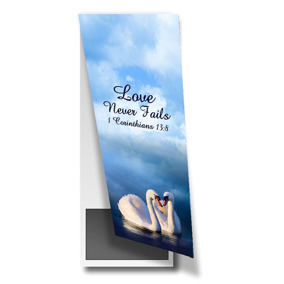 Magnetic Bookmarks - 1 Corinthians 13v8 