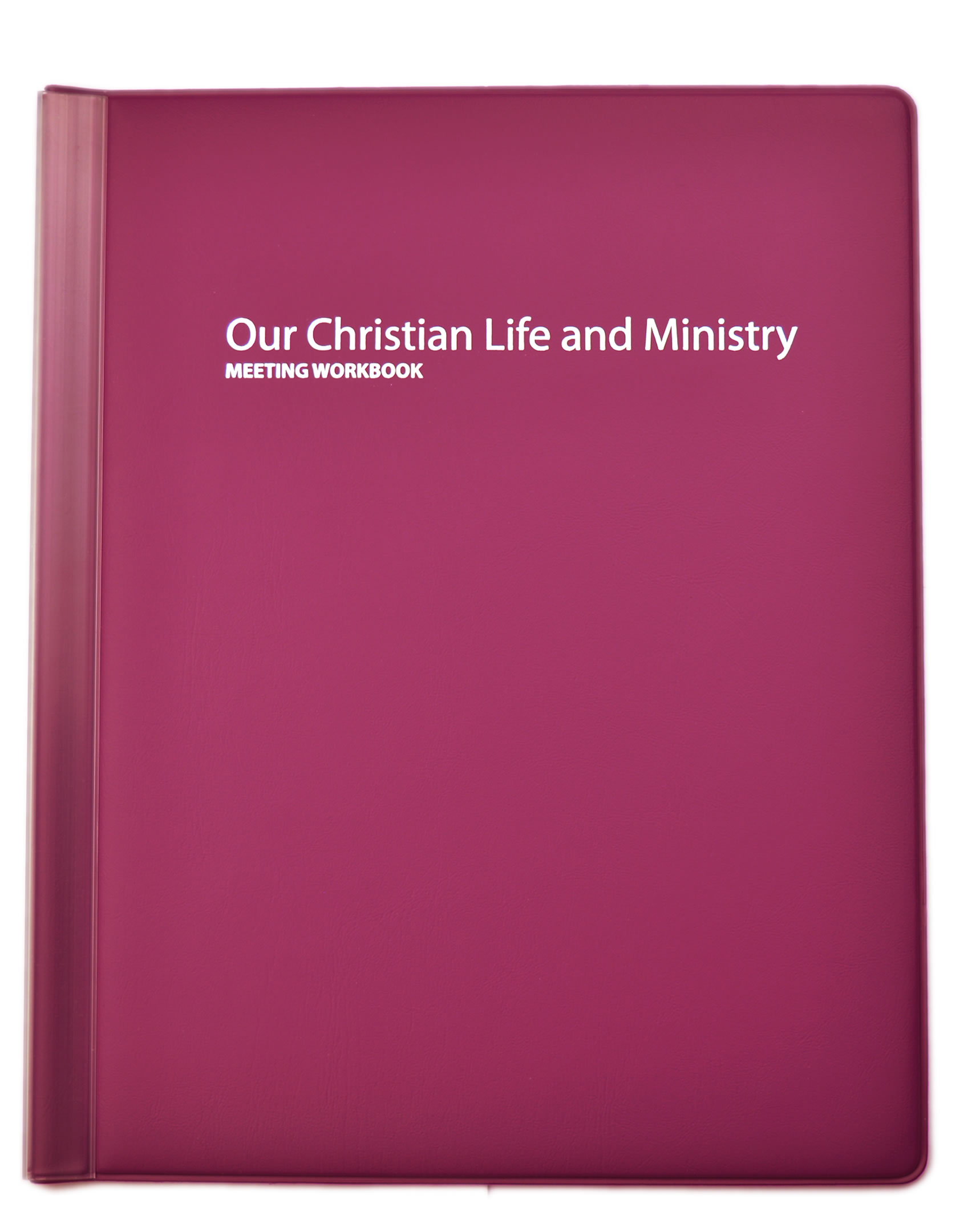 NEW - Our Christian Life and Ministry Meeting Workbook Folder - PLUM  - PLUM