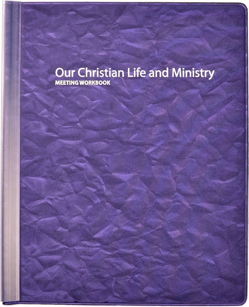 Our Christian Life and Ministry Meeting Workbook Folder - PURPLE  - PURPLE