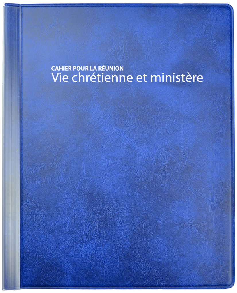 Our Christian Life and Ministry Meeting Workbook Folder - FRENCH  - Bleu