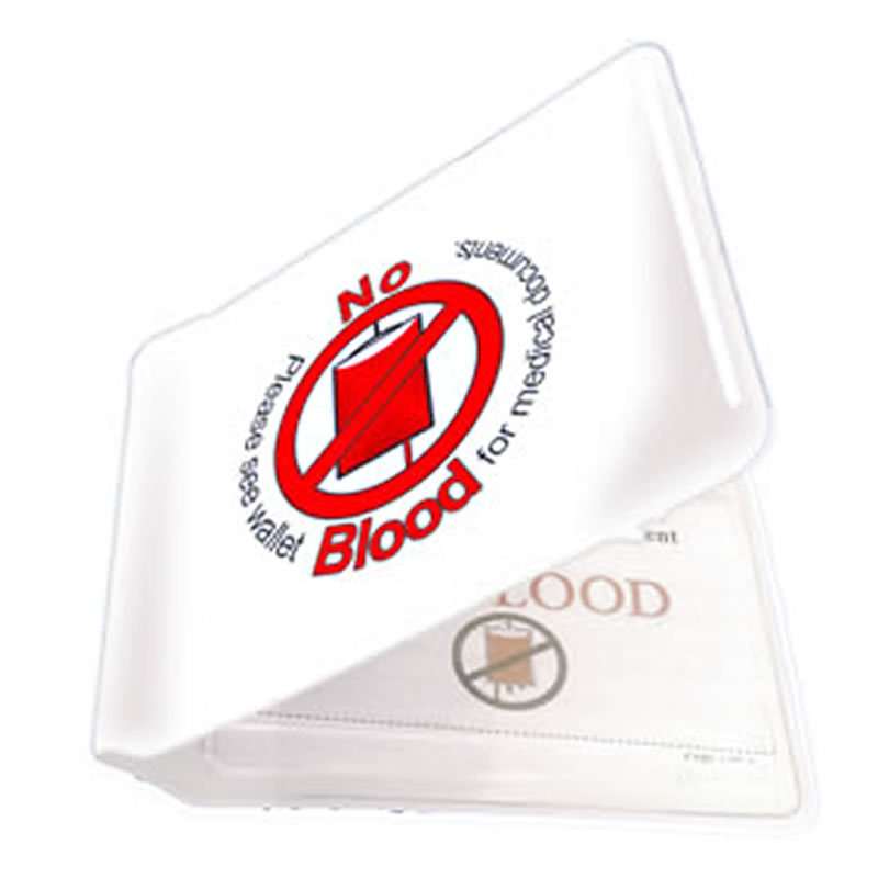 No Blood Card Holder 