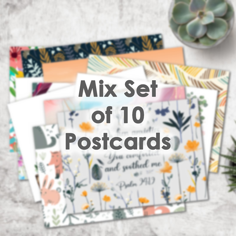 Postcard Gift Framing Print - Mixed Pack of 10 