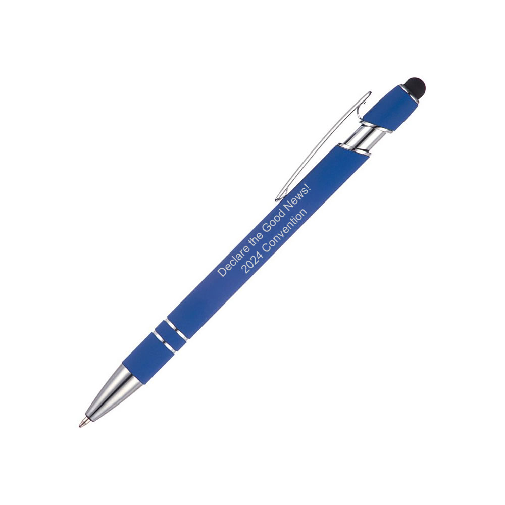 2024 Convention Metal Pen + Stylus  - Blue