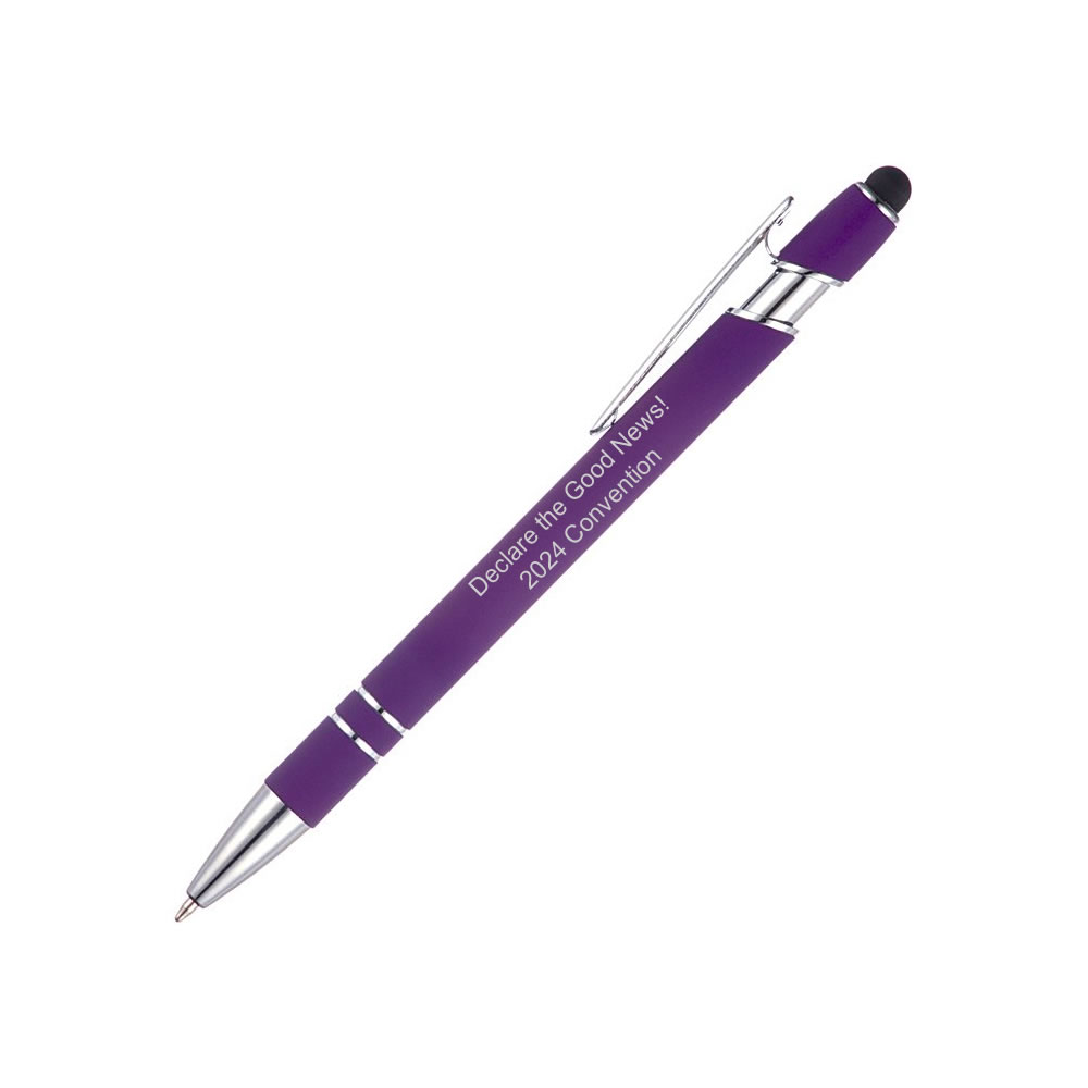 2024 Convention Metal Pen + Stylus  - Purple