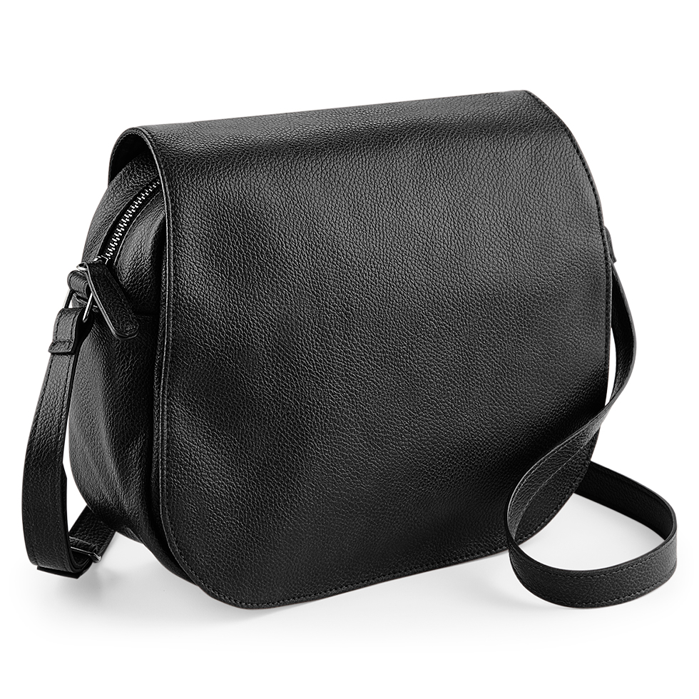 LEATHER LOOK SADDLE BAG BLACK Jehovah's Witness Theocratic Ministry