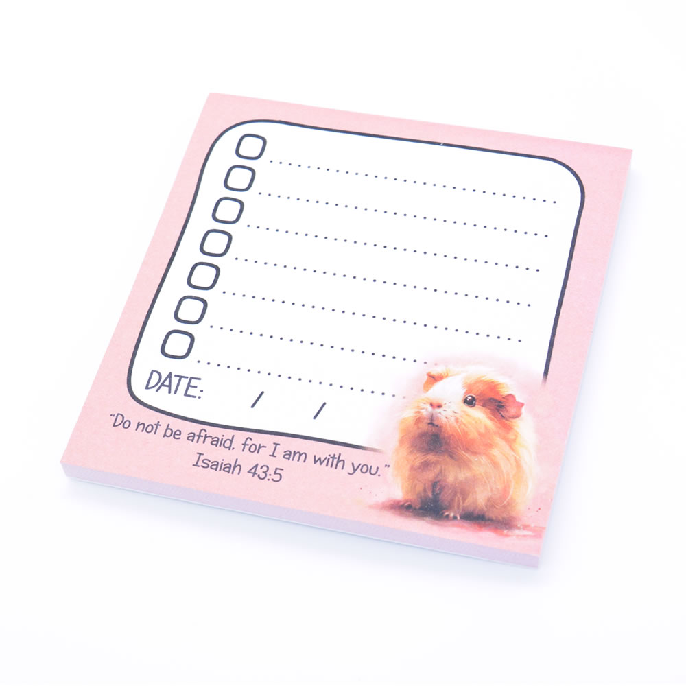 Home To-do List Pads - Cute Animals  - Guinea Pig - Isa 43v5