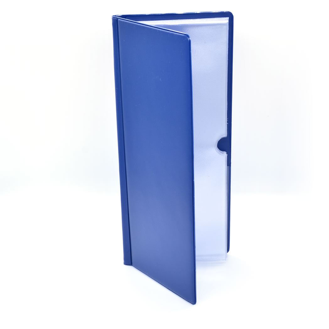 Slim Tract Holder - 10 Pocket - Hardback  - Dark Blue