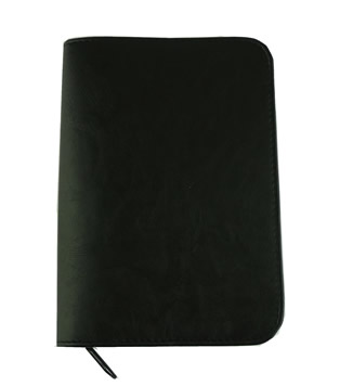 VINYL Faux Leather Cover  - Reasoning Book - Black  - BLACK