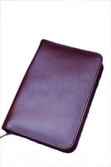 FAUX LEATHER  COVER -  - Small Paper Back Books  - BURGUNDY