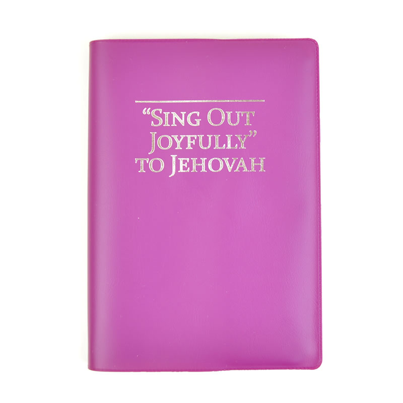 Song Book Cover - Coloured - Sing Out Joyfully to Jehovah  - PLUM / SILVER