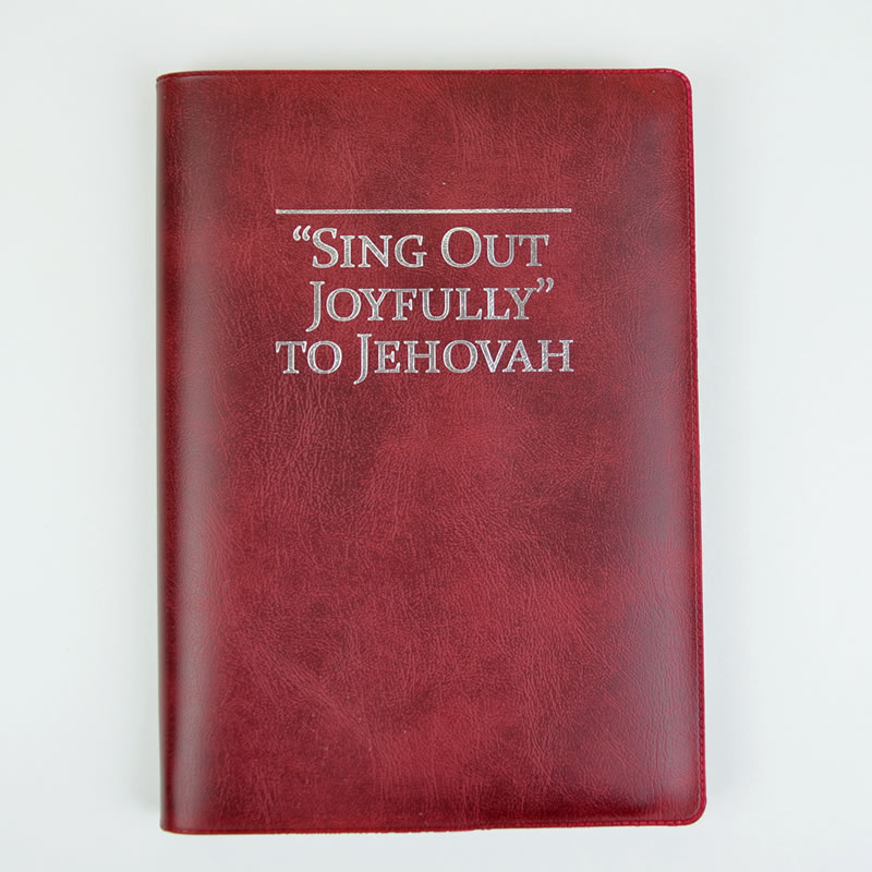 Song Book Cover - Coloured - Sing Out Joyfully to Jehovah  - WINE / SILVER