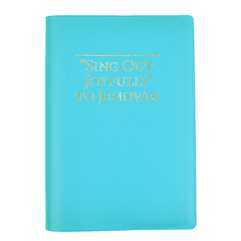 Song Book Cover - Coloured - Sing Out Joyfully to Jehovah  - TEAL / SILVER