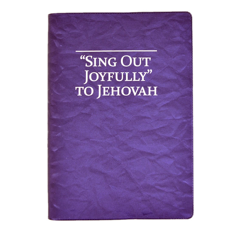 Song Book Cover - Coloured - Sing Out Joyfully to Jehovah  - PURPLE / SILVER