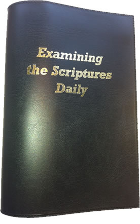 EXAMINING THE SCRIPTURES  - BLACK