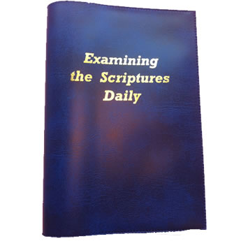 EXAMINING THE SCRIPTURES  - NAVY BLUE