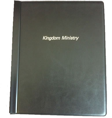 KINGDOM MINISTRY FOLDER - HOLDER  - BLACK